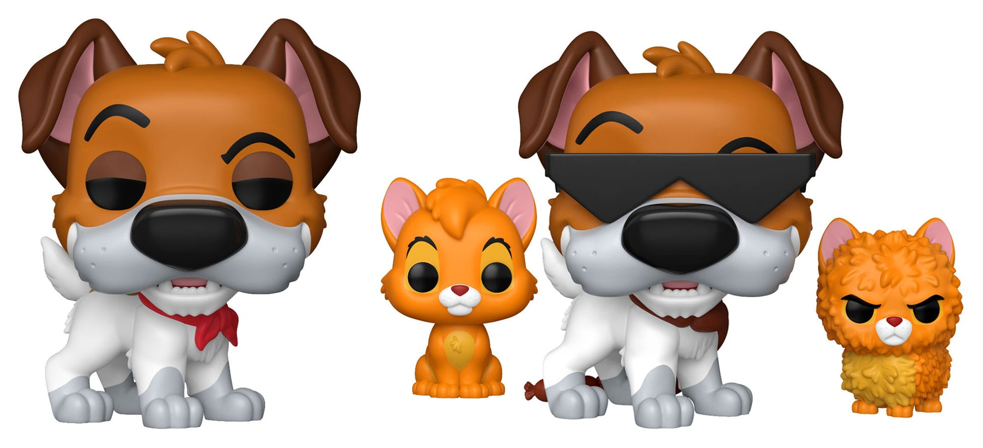 Oliver & Co. POP!&Buddy Movies Vinyl Figuren Dodger w/Oliver w/Chase Sortiment (6) - Anime Figuren günstig kaufen