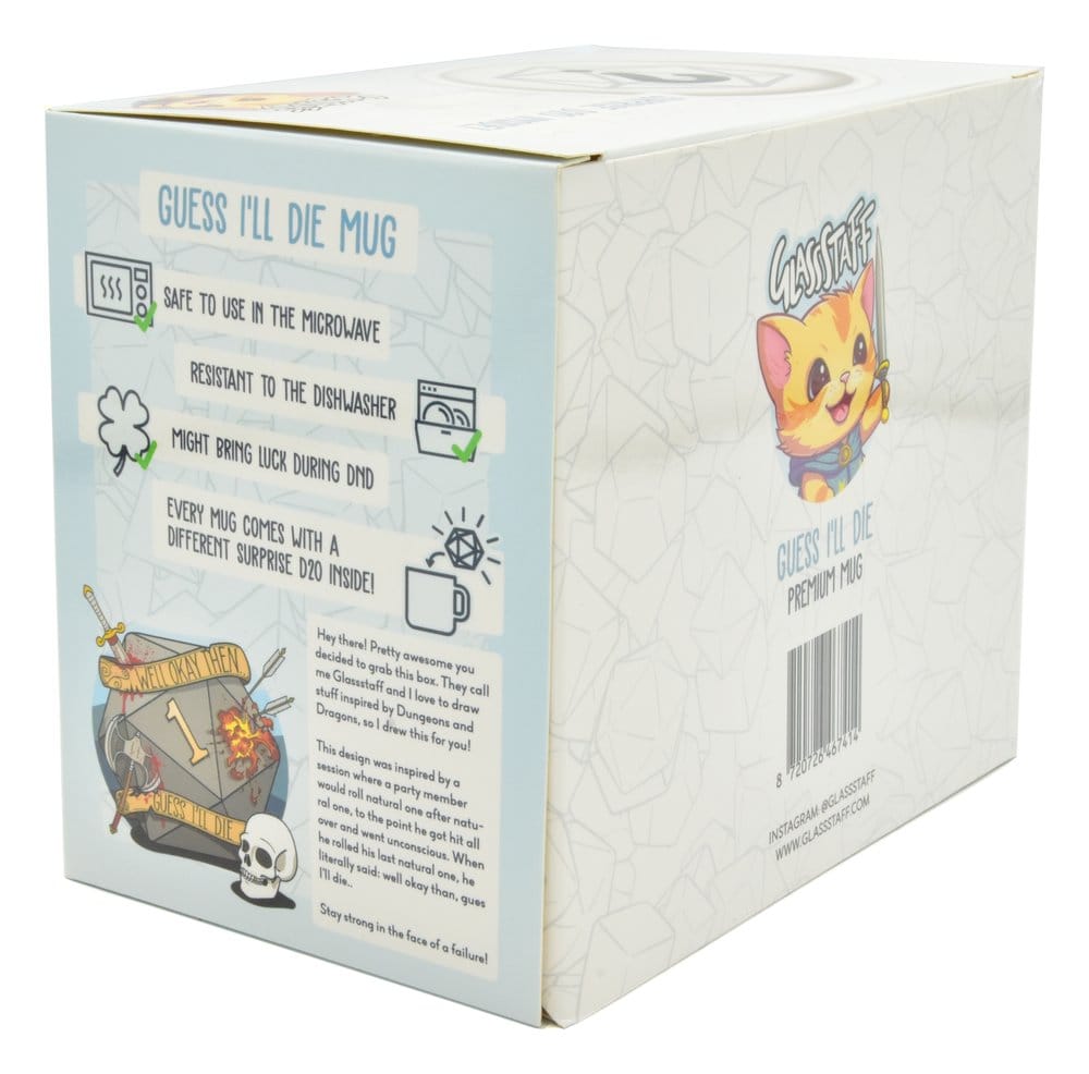 Glassstaff Geschenkbox Tasse & Würfel D20 Guess I'll Die - Anime Figuren günstig kaufen