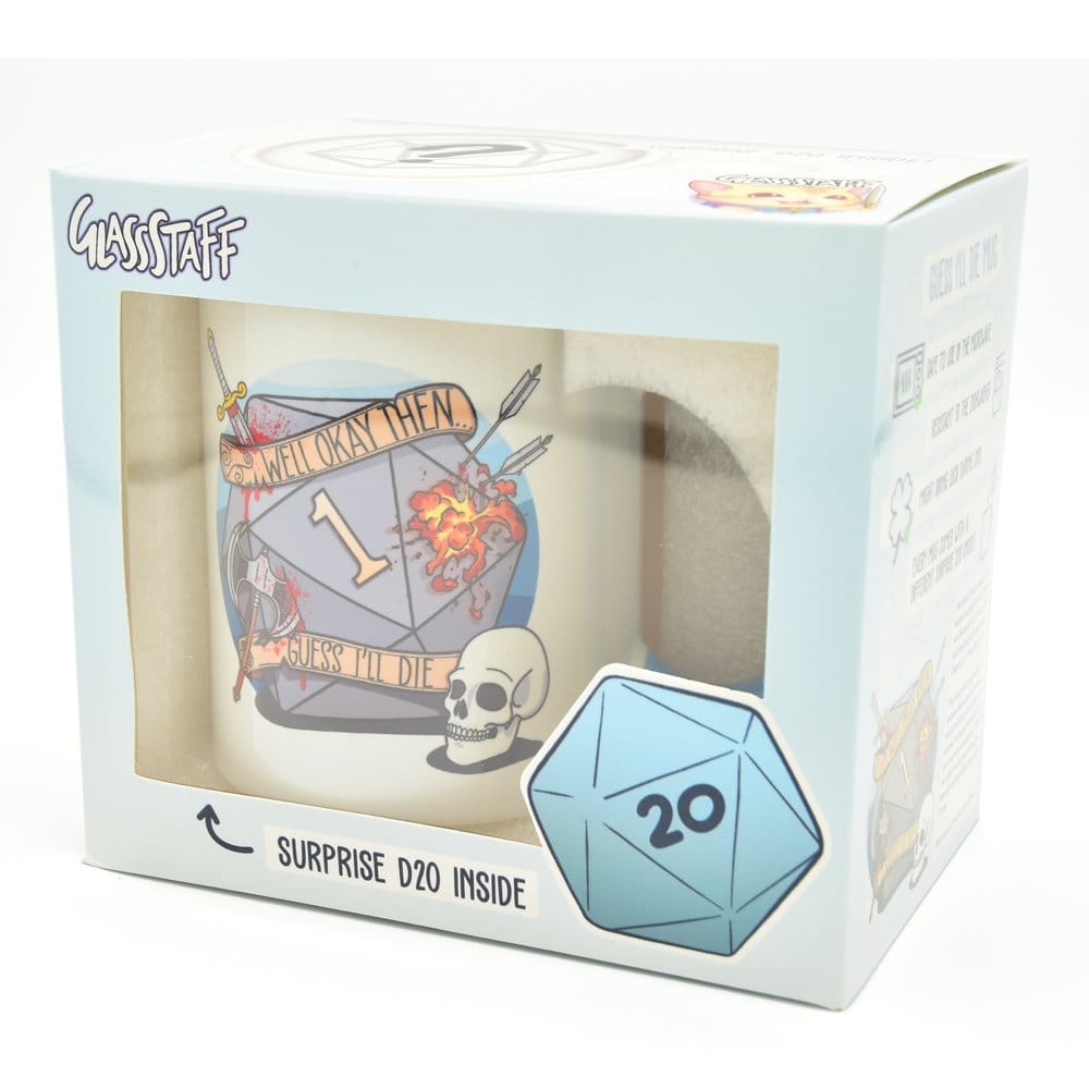 Glassstaff Geschenkbox Tasse & Würfel D20 Guess I'll Die - Anime Figuren günstig kaufen