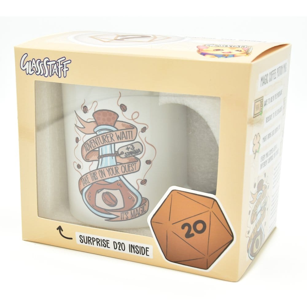 Glassstaff Geschenkbox Tasse & Würfel D20 Coffee Potion - Anime Figuren günstig kaufen