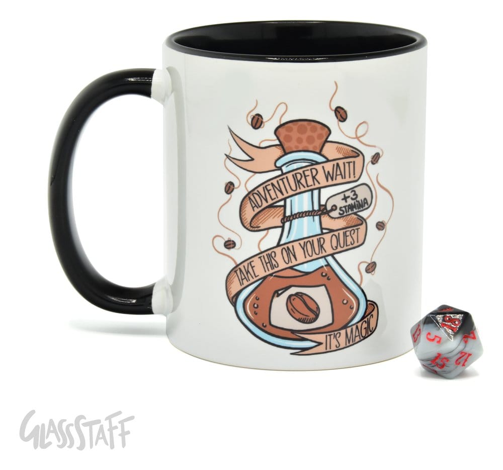 Glassstaff Geschenkbox Tasse & Würfel D20 Coffee Potion - Anime Figuren günstig kaufen