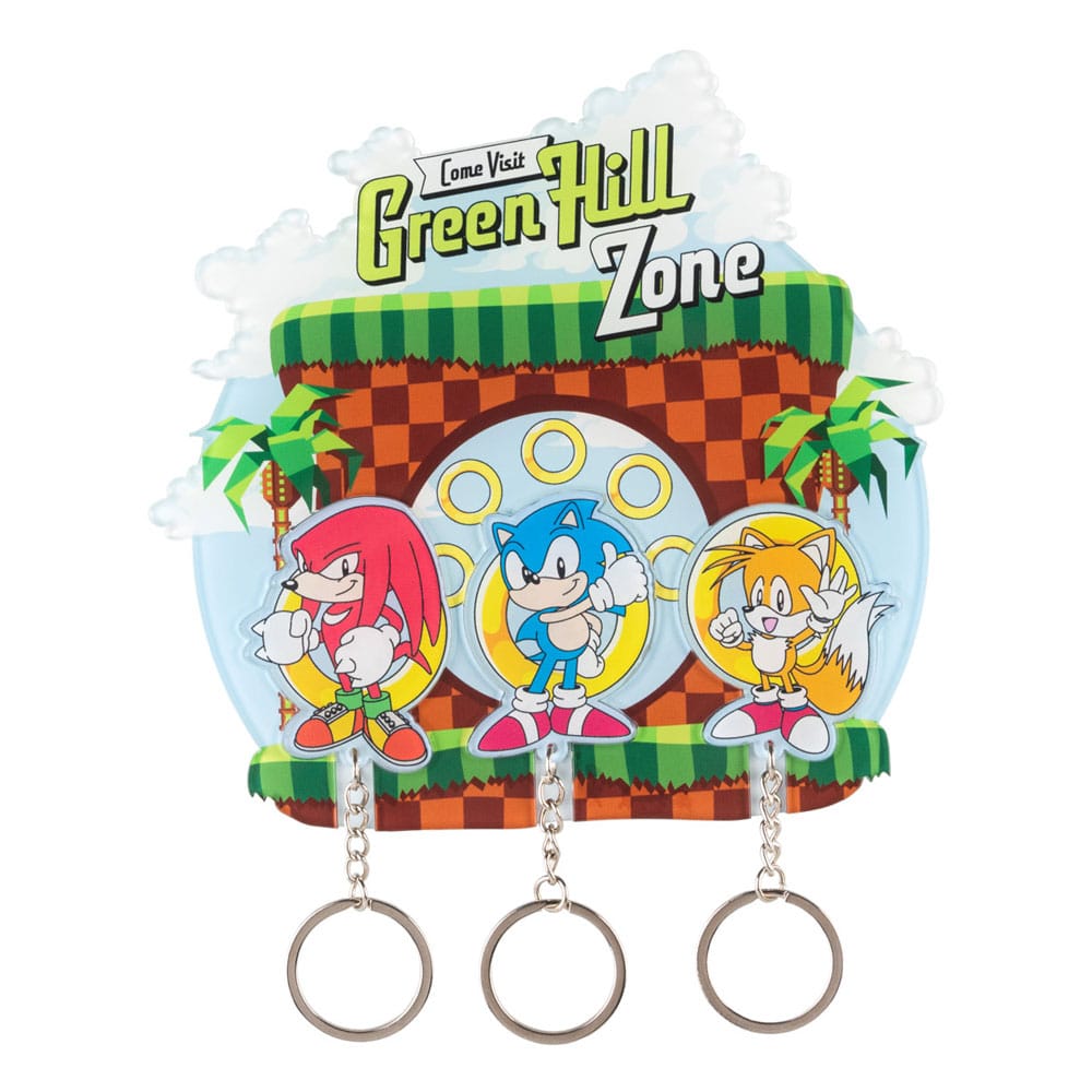 Sonic the Hedgehog Schlüsselbrett inkl. 3 Schlüsselanhänger - Anime Figuren günstig kaufen