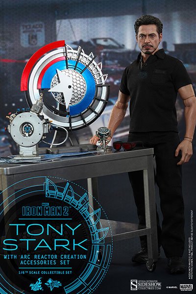 Tony Stark with Arc Reactor Creation Accessories Iron Man 2 Movie Masterpiece Hot Toys - Anime Figuren günstig kaufen