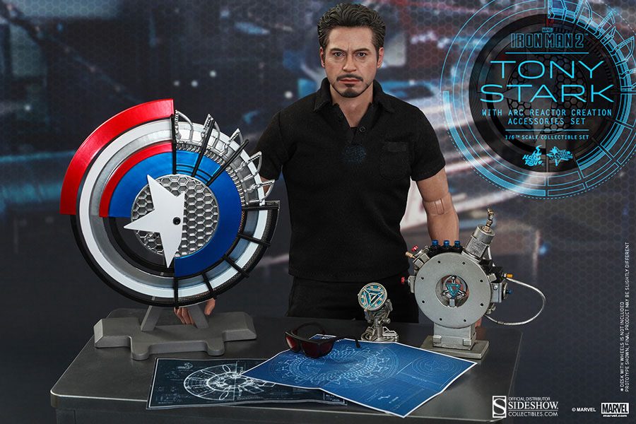 Tony Stark with Arc Reactor Creation Accessories Iron Man 2 Movie Masterpiece Hot Toys - Anime Figuren günstig kaufen