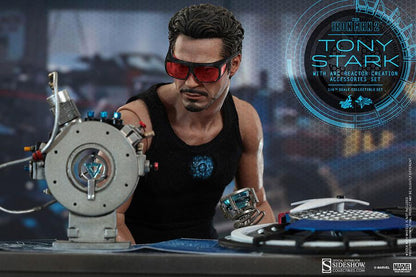 Tony Stark with Arc Reactor Creation Accessories Iron Man 2 Movie Masterpiece Hot Toys - Anime Figuren günstig kaufen