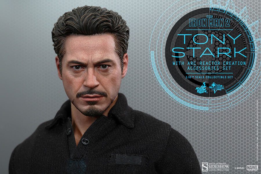 Tony Stark with Arc Reactor Creation Accessories Iron Man 2 Movie Masterpiece Hot Toys - Anime Figuren günstig kaufen