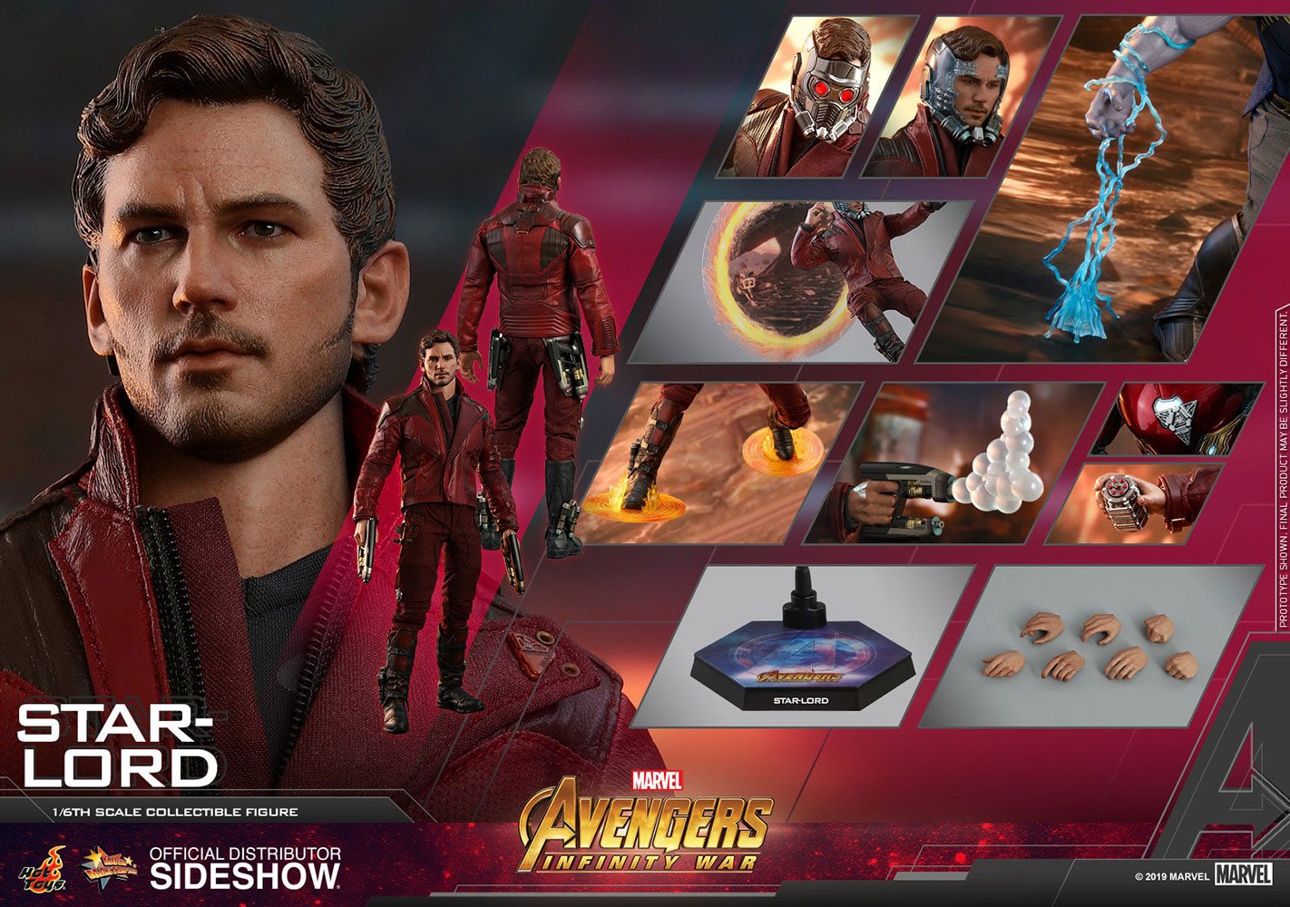 Star-Lord Avengers: Infinity War Movie Masterpiece Hot Toya