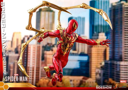 Spider-Man (Armadura Iron Spider) Figura Colecionável Escala 1/6 – Hot Toys Video Game Masterpiece (Marvel's Spider-Man)