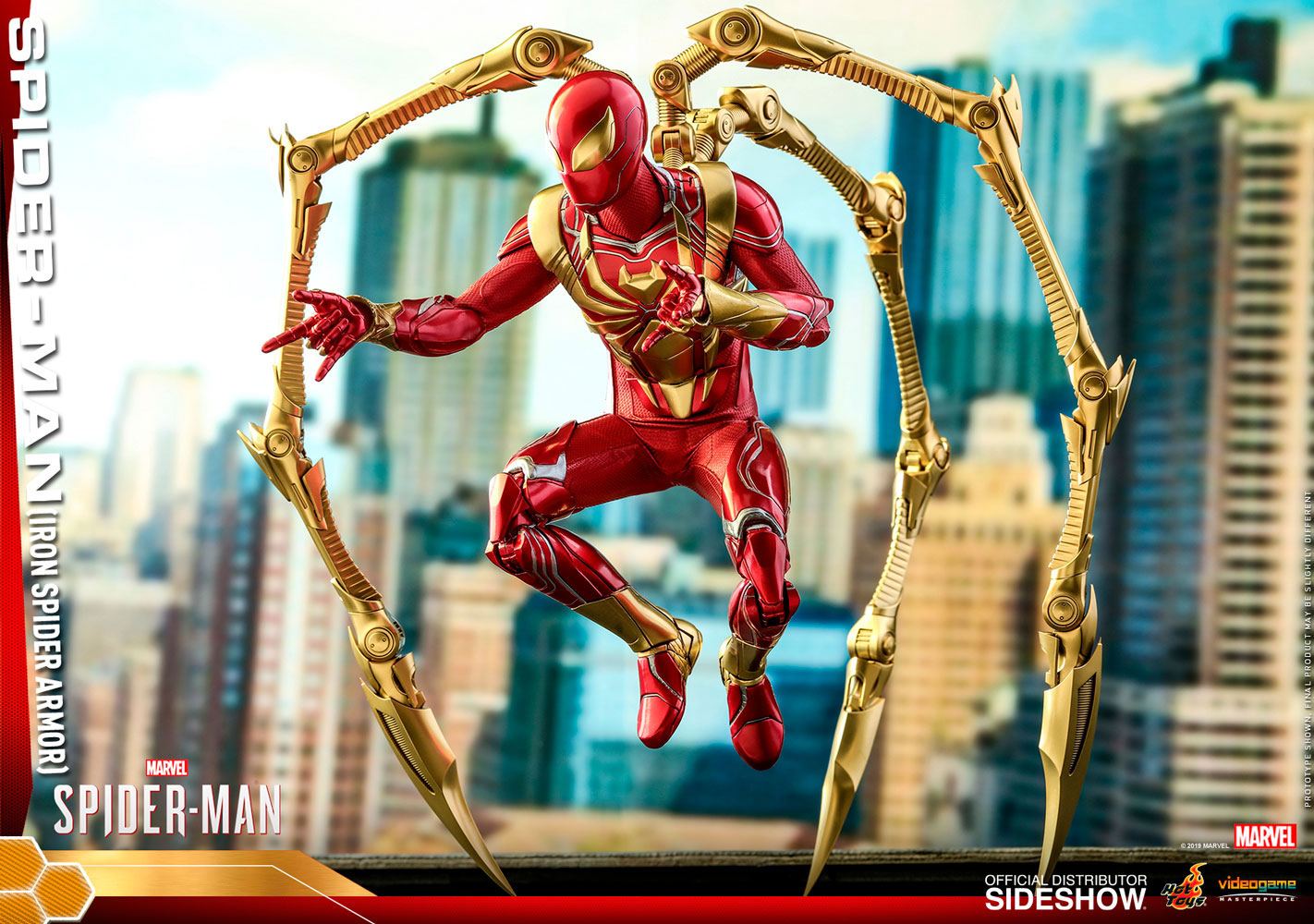 Spider-Man (Armadura Iron Spider) Figura Colecionável Escala 1/6 – Hot Toys Video Game Masterpiece (Marvel's Spider-Man)