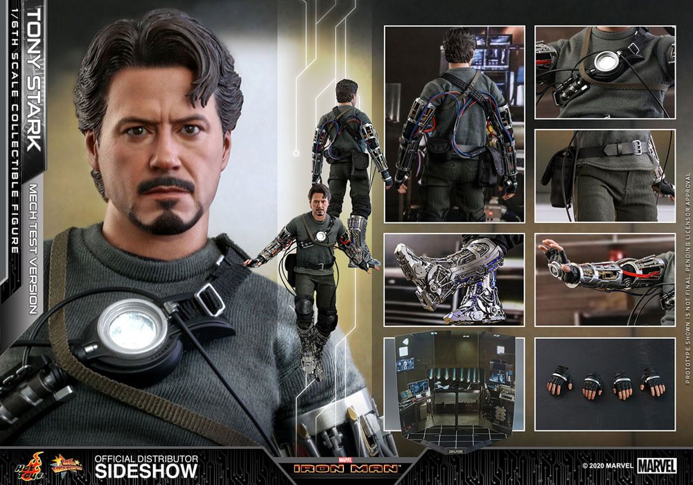 Tony Stark (Mech Test Version) 1/6 Scale Collectible Figure – Hot Toys Movie Masterpiece