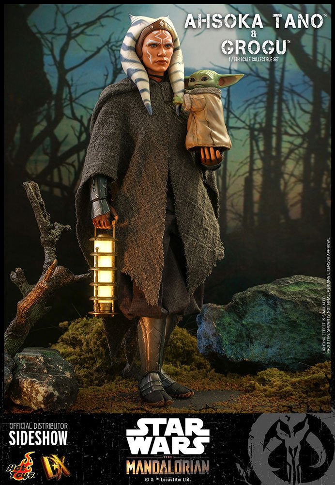 Ahsoka Tano &amp; Grogu Star Wars The Mandalorian Hot Toys