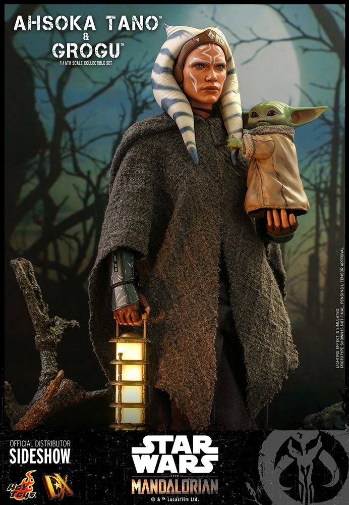 Ahsoka Tano &amp; Grogu Star Wars The Mandalorian Hot Toys