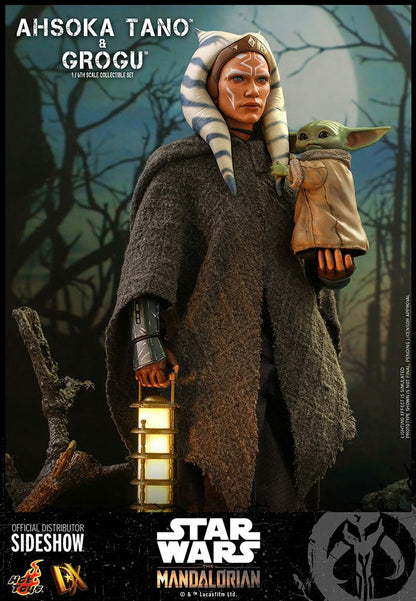 Ahsoka Tano &amp; Grogu Star Wars The Mandalorian Hot Toys