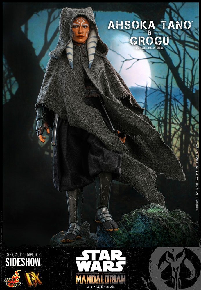 Ahsoka Tano &amp; Grogu Star Wars The Mandalorian Hot Toys