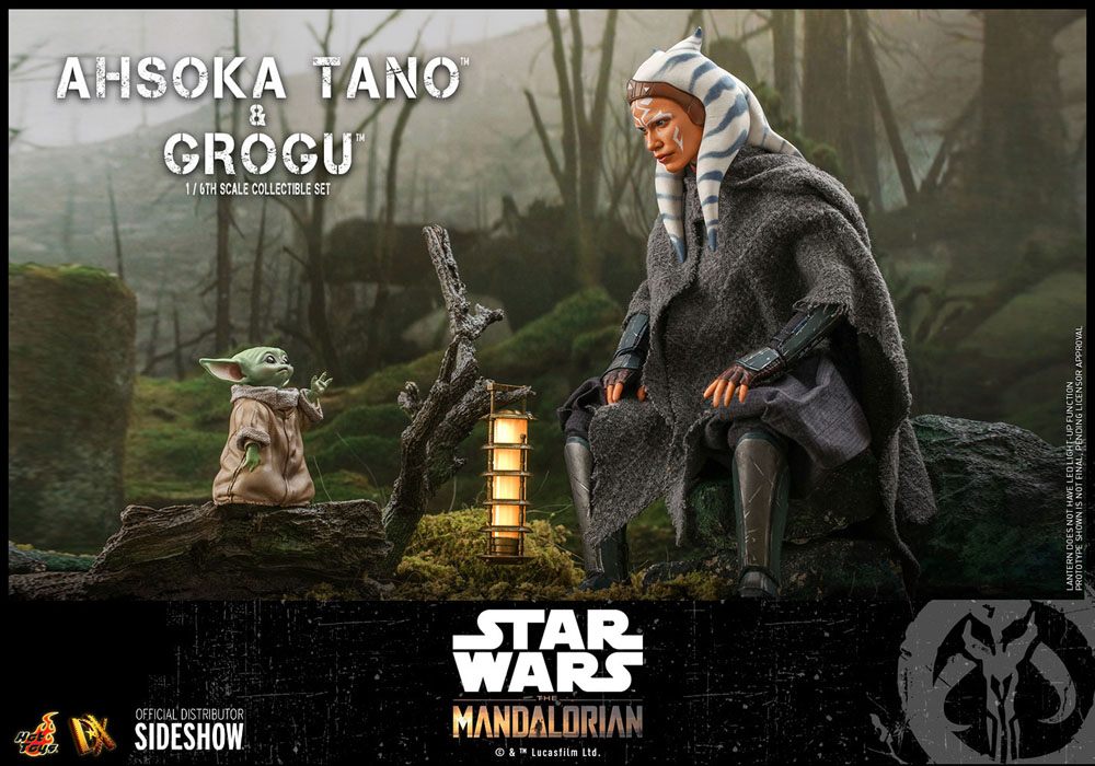 Ahsoka Tano &amp; Grogu Star Wars The Mandalorian Hot Toys