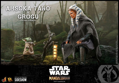 Ahsoka Tano &amp; Grogu Star Wars The Mandalorian Hot Toys