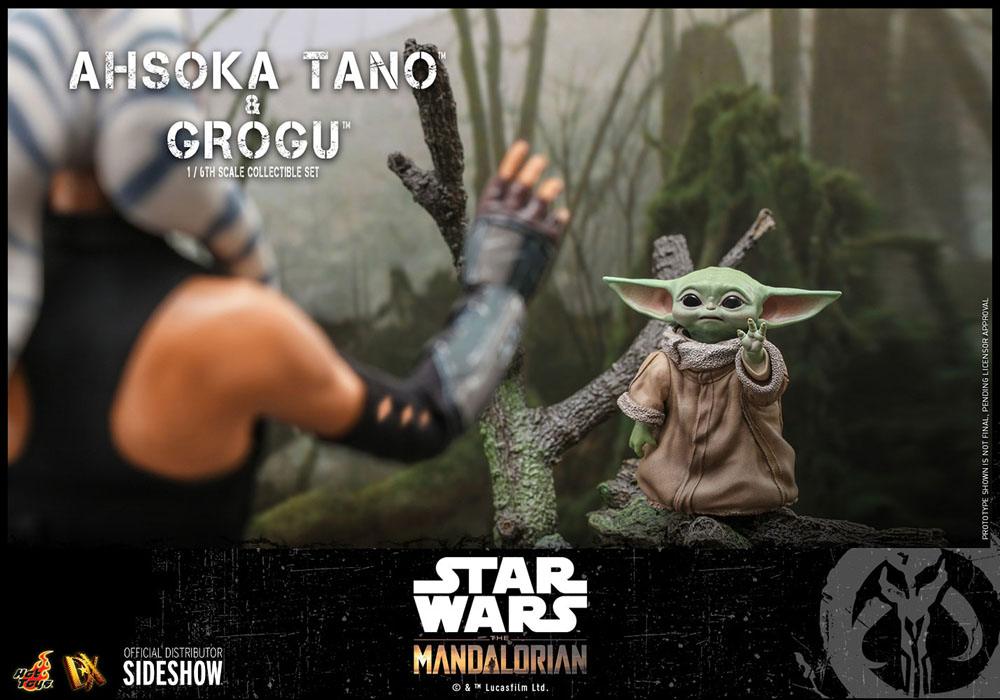 Ahsoka Tano &amp; Grogu Star Wars The Mandalorian Hot Toys