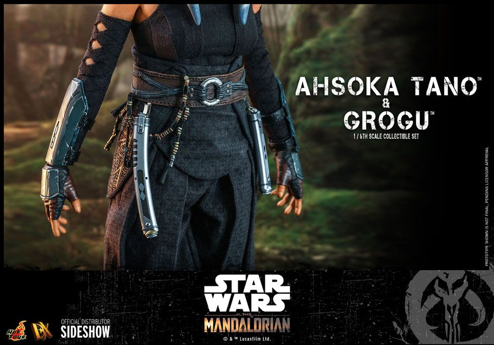 Ahsoka Tano &amp; Grogu Star Wars The Mandalorian Hot Toys