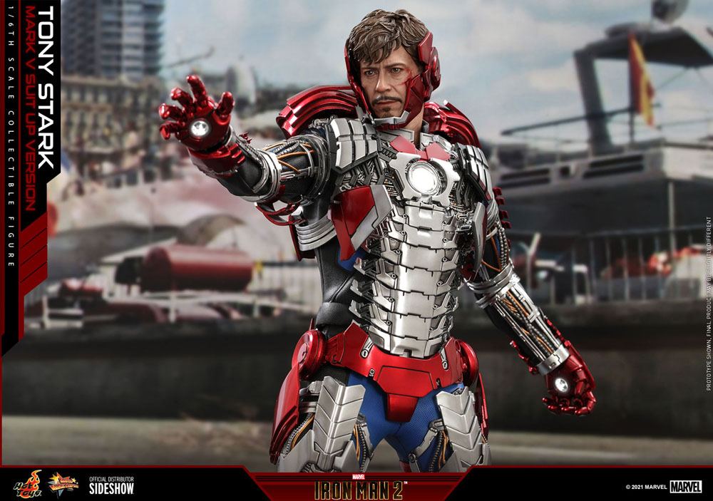 Iron Man 2 Movie Masterpiece Actionfigur Tony Stark (Mark V Suit Up Version) - Anime Figuren günstig kaufen