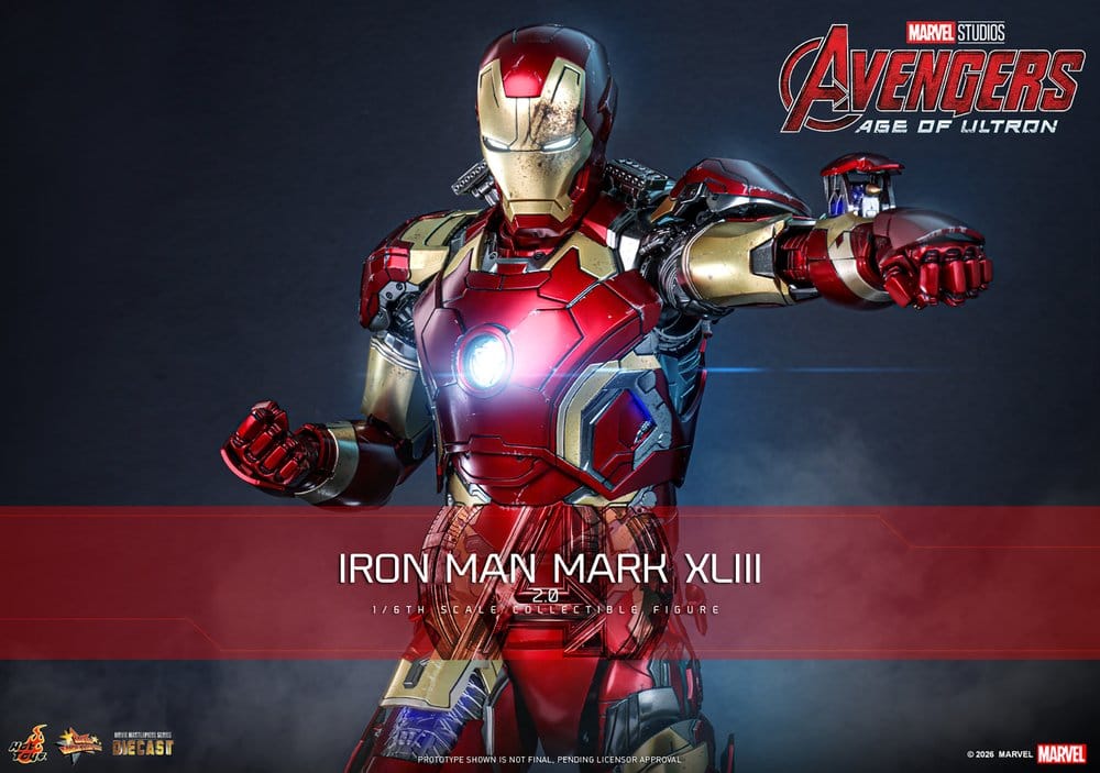 Avengers: Age of Ultron Movie Masterpiece Diecast Actionfigur 1/6 Iron Man Mark XLIII (2.0) 32 cm - Anime Figuren günstig kaufen