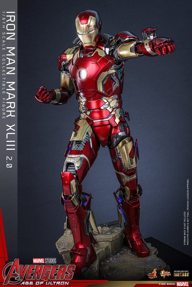 Avengers: Age of Ultron Movie Masterpiece Diecast Actionfigur 1/6 Iron Man Mark XLIII (2.0) 32 cm - Anime Figuren günstig kaufen