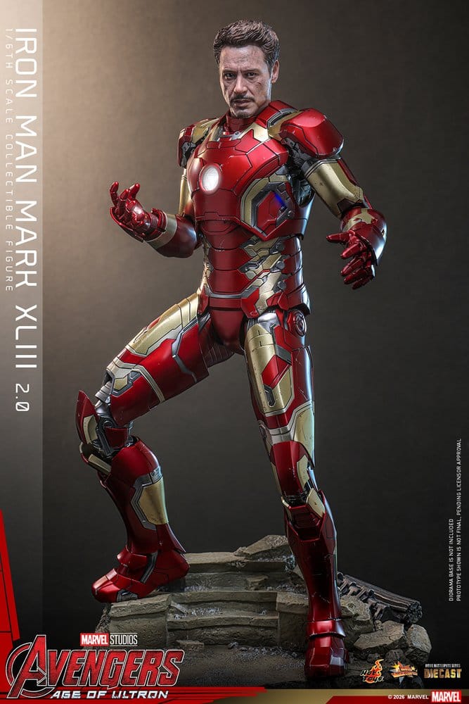 Avengers: Age of Ultron Movie Masterpiece Diecast Actionfigur 1/6 Iron Man Mark XLIII (2.0) 32 cm - Anime Figuren günstig kaufen