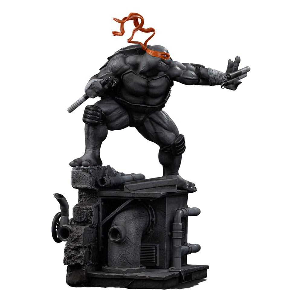 Teenage Mutant Ninja Turtles Art Scale Statue Michelangelo Black and White Variant heo exclusive - Anime Figuren günstig kaufen