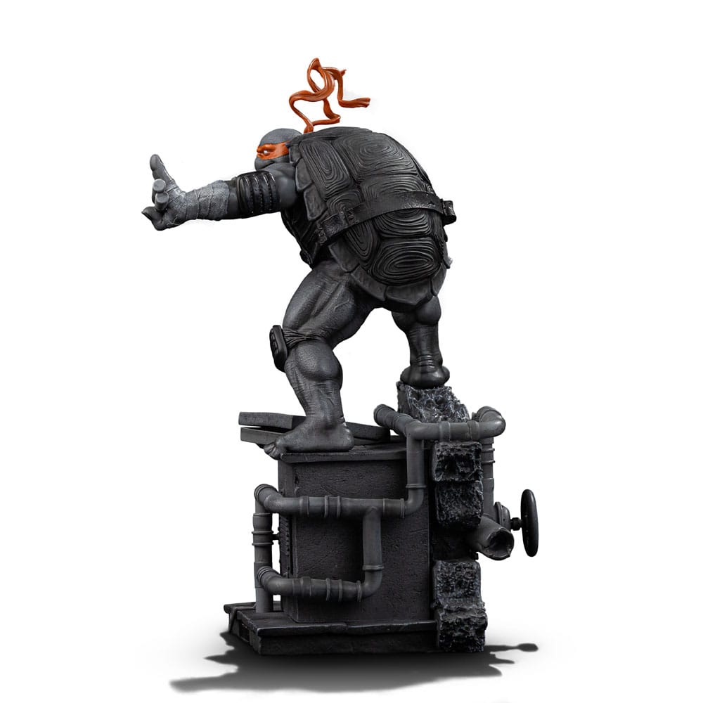 Teenage Mutant Ninja Turtles Art Scale Statue Michelangelo Black and White Variant heo exclusive - Anime Figuren günstig kaufen