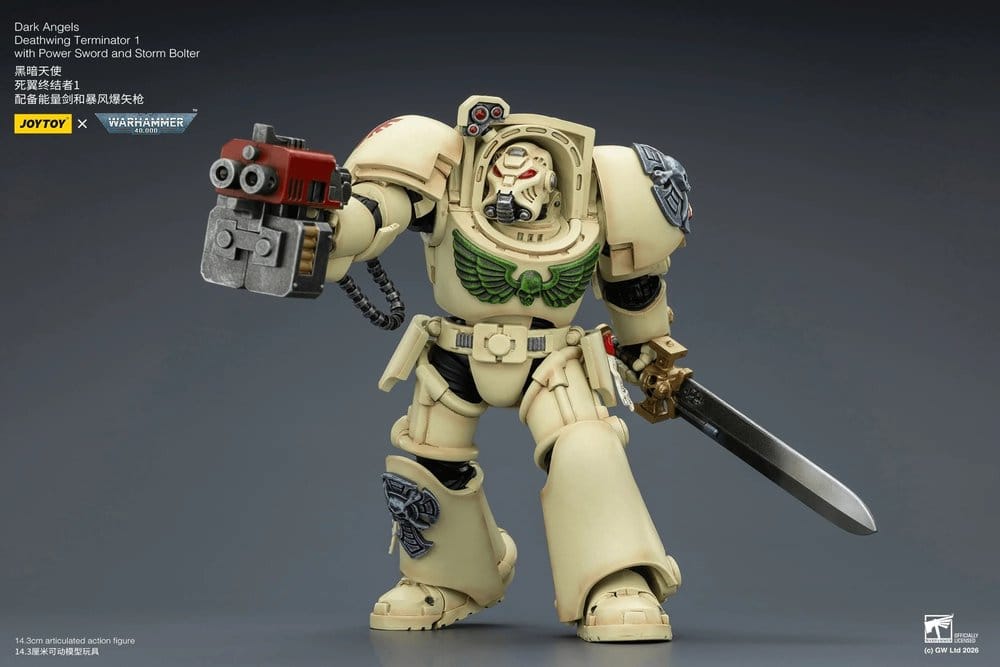 Warhammer 40,000 Actionfigur Dark Angels Deathwing Terminator 1 with Power Sword and Storm Bolter 14 cm - Anime Figuren günstig kaufen