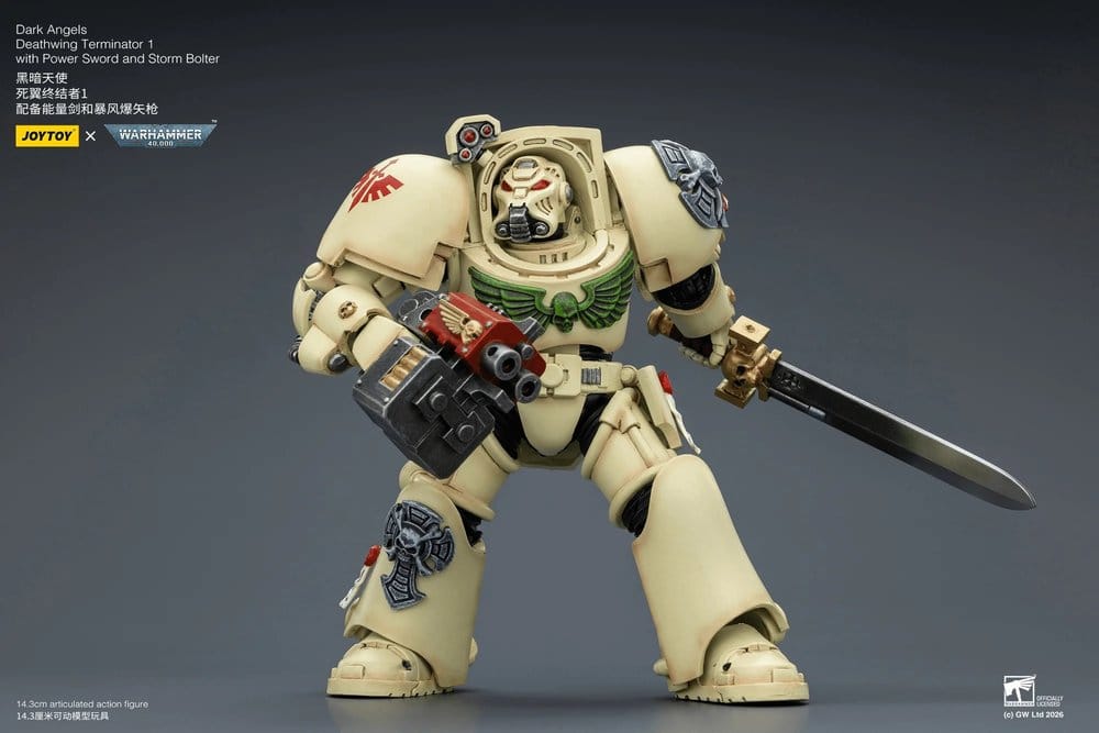 Warhammer 40,000 Actionfigur Dark Angels Deathwing Terminator 1 with Power Sword and Storm Bolter 14 cm - Anime Figuren günstig kaufen