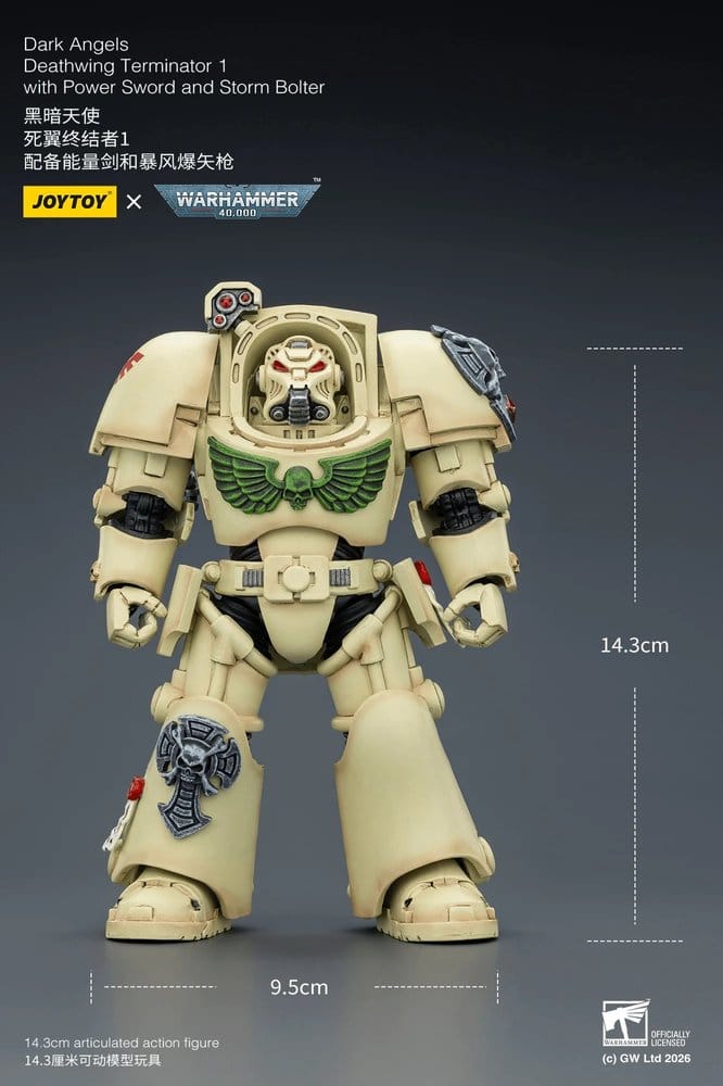 Warhammer 40,000 Actionfigur Dark Angels Deathwing Terminator 1 with Power Sword and Storm Bolter 14 cm - Anime Figuren günstig kaufen
