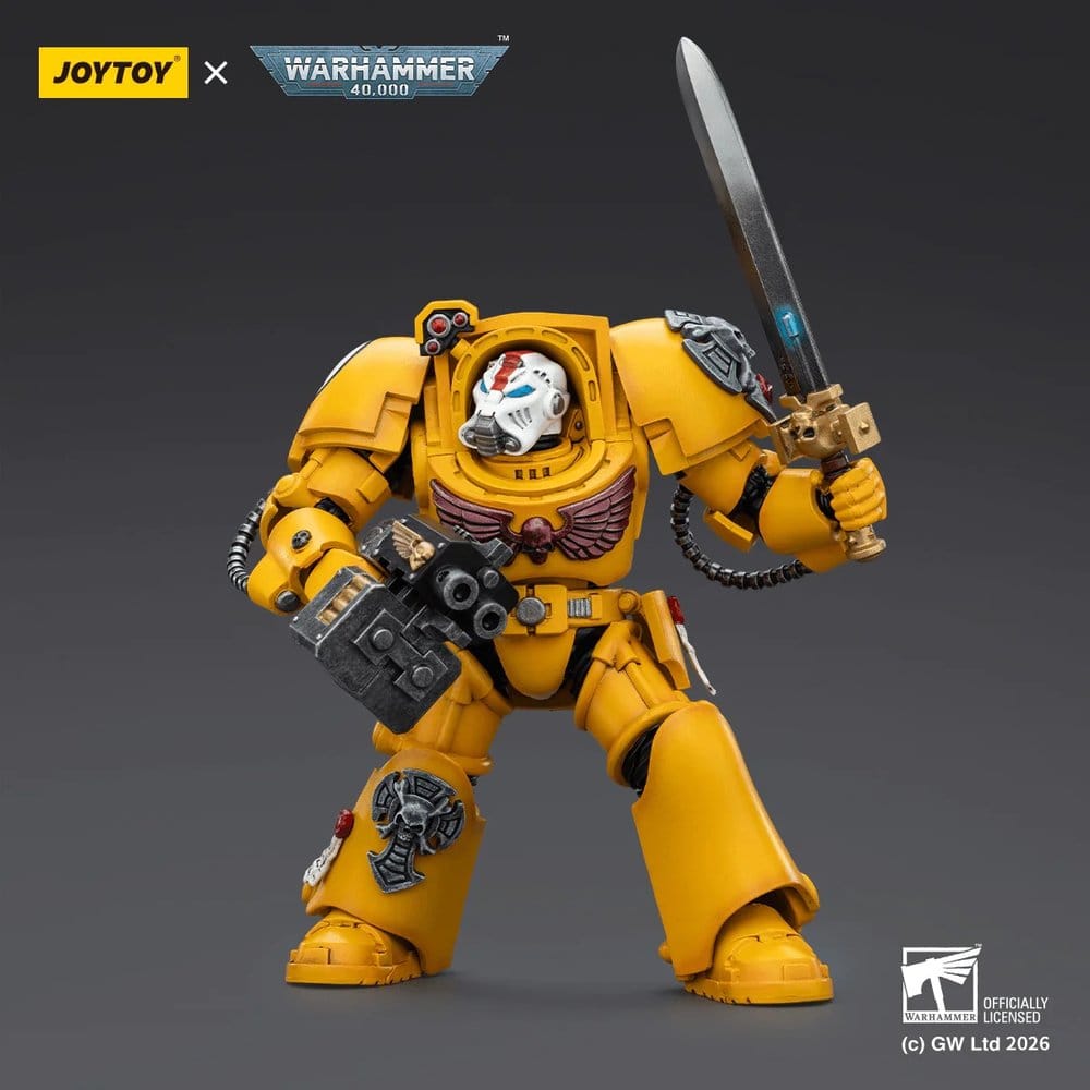 Warhammer 40,000 Actionfigur Imperial Fists Terminator 1 with Power Sword and Storm Bolter 14 cm - Anime Figuren günstig kaufen