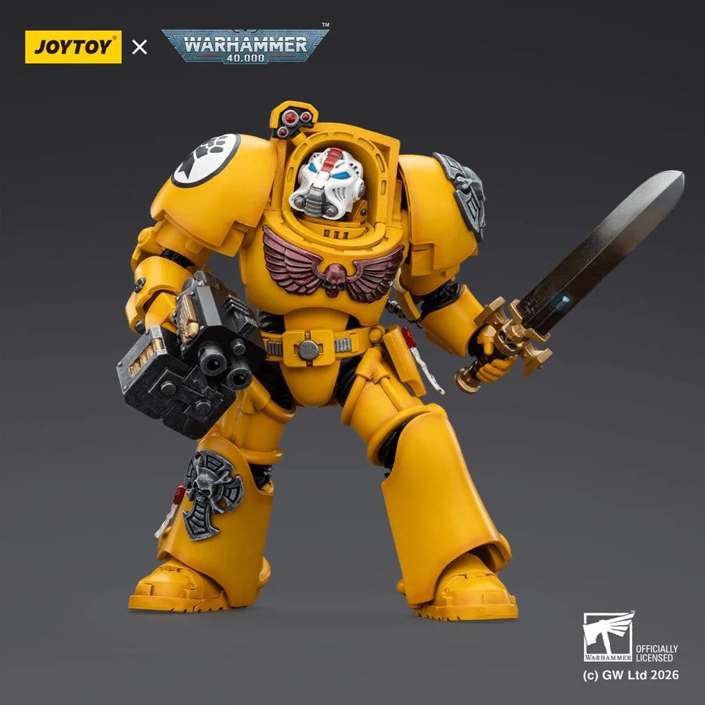 Warhammer 40,000 Actionfigur Imperial Fists Terminator 1 with Power Sword and Storm Bolter 14 cm - Anime Figuren günstig kaufen