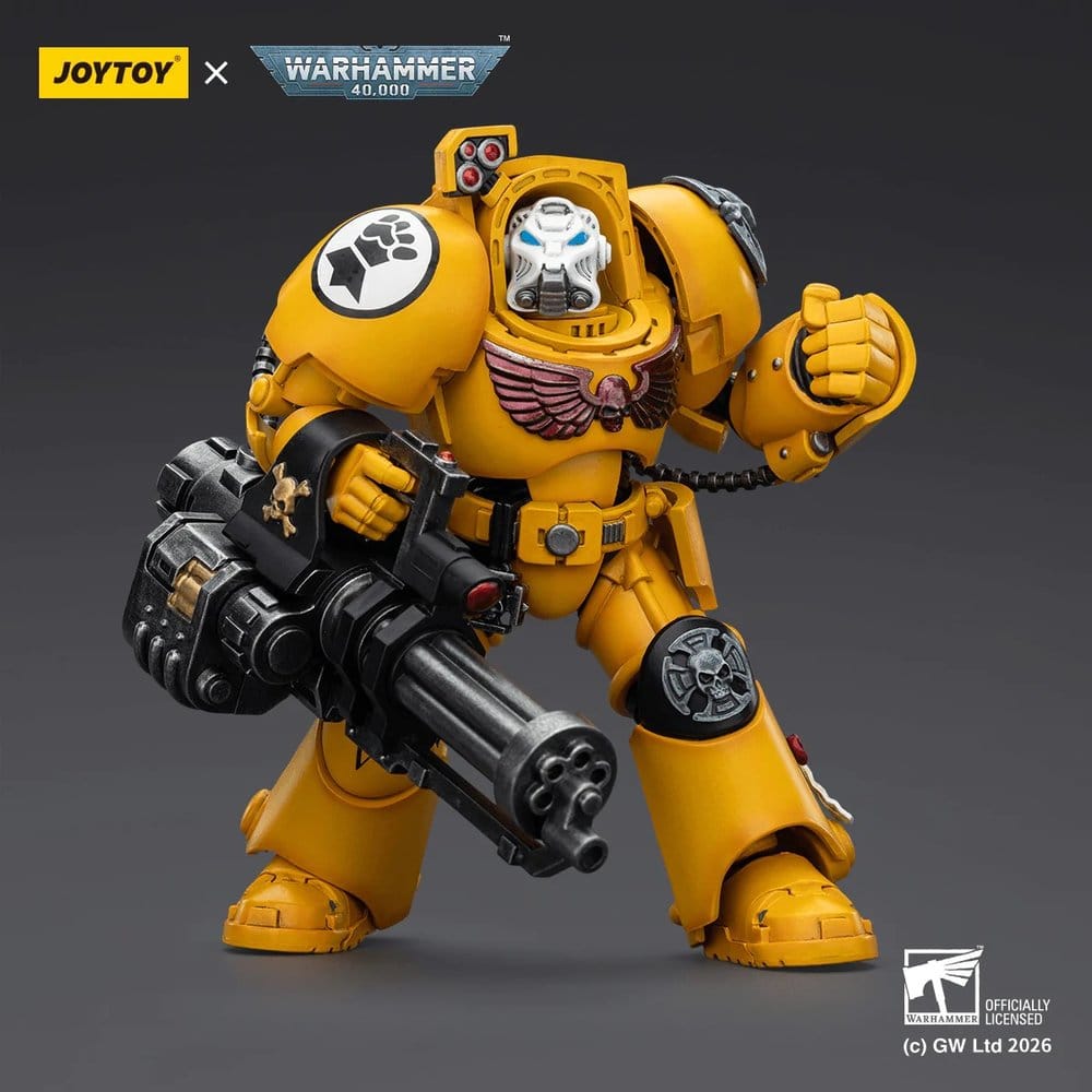 Warhammer 40,000 Actionfigur Imperial Fists Terminator 3 with Power Fist and Assault Cannon 14 cm - Anime Figuren günstig kaufen