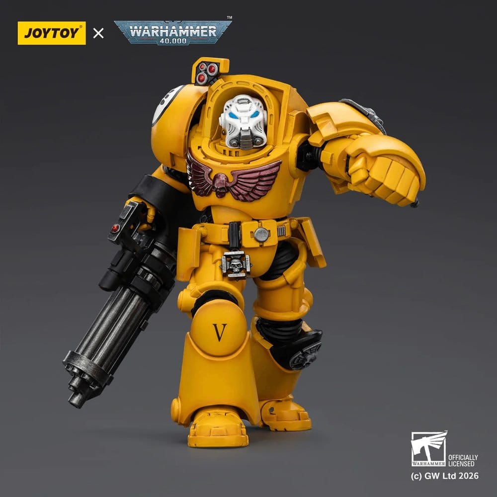 Warhammer 40,000 Actionfigur Imperial Fists Terminator 3 with Power Fist and Assault Cannon 14 cm - Anime Figuren günstig kaufen
