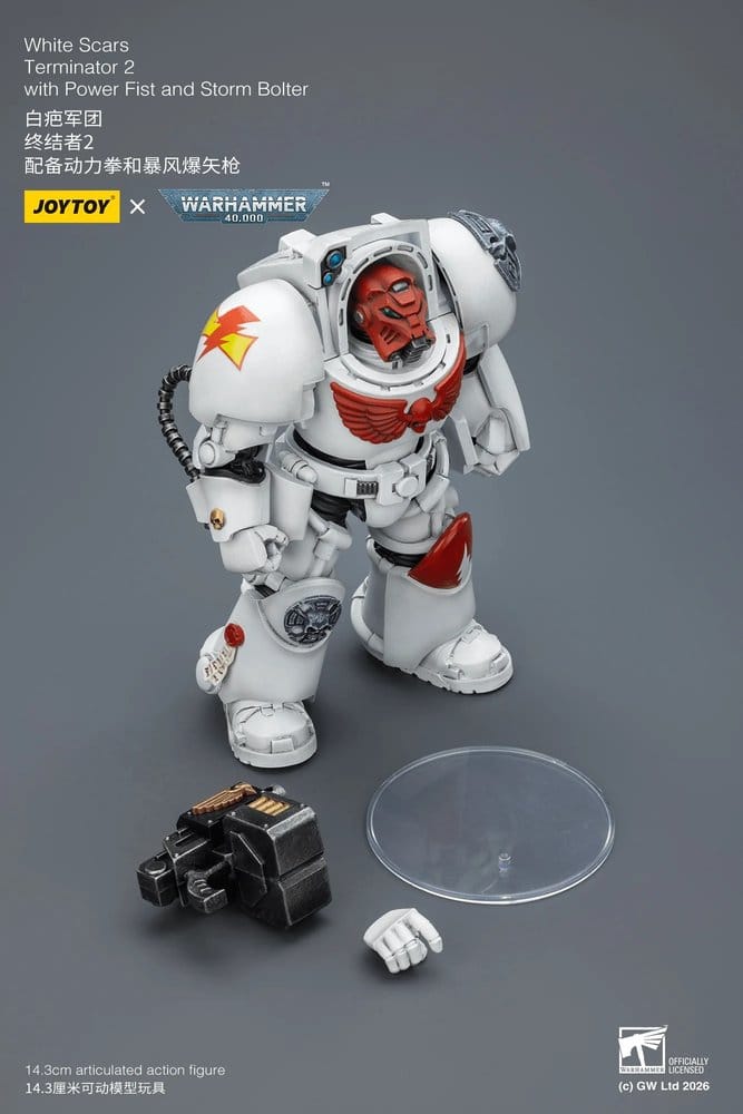 Warhammer 40,000 Actionfigur White Scars Terminator 2 with Power Fist and Storm Bolter 14 cm - Anime Figuren günstig kaufen
