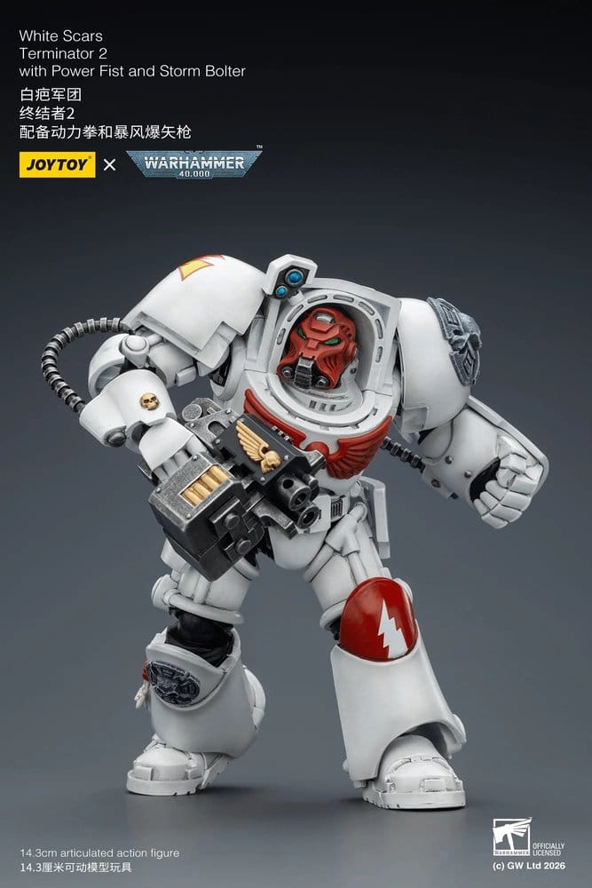 Warhammer 40,000 Actionfigur White Scars Terminator 2 with Power Fist and Storm Bolter 14 cm - Anime Figuren günstig kaufen