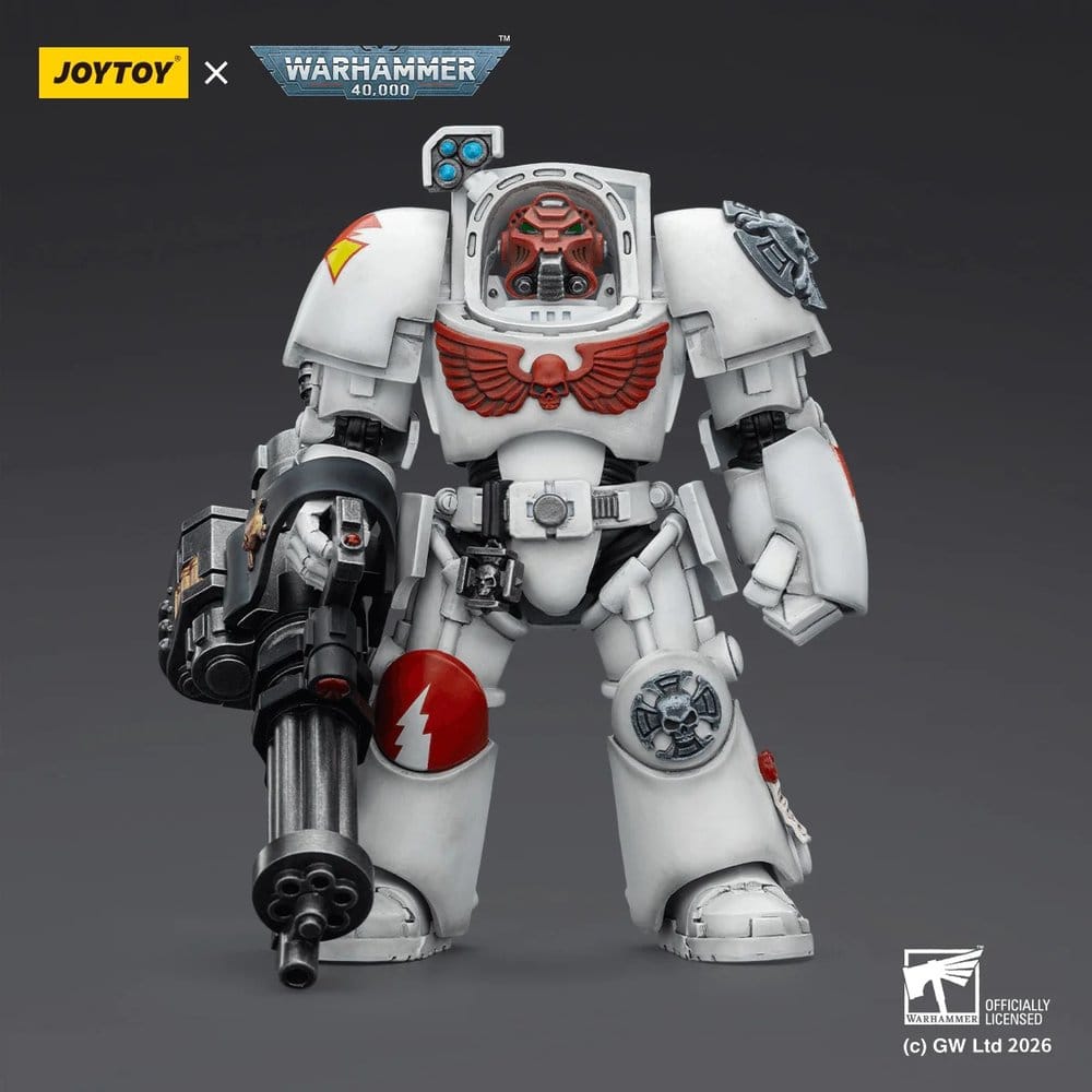 Warhammer 40,000 Actionfigur White Scars Terminator 3 with Power Fist and Assault Cannon 14 cm - Anime Figuren günstig kaufen