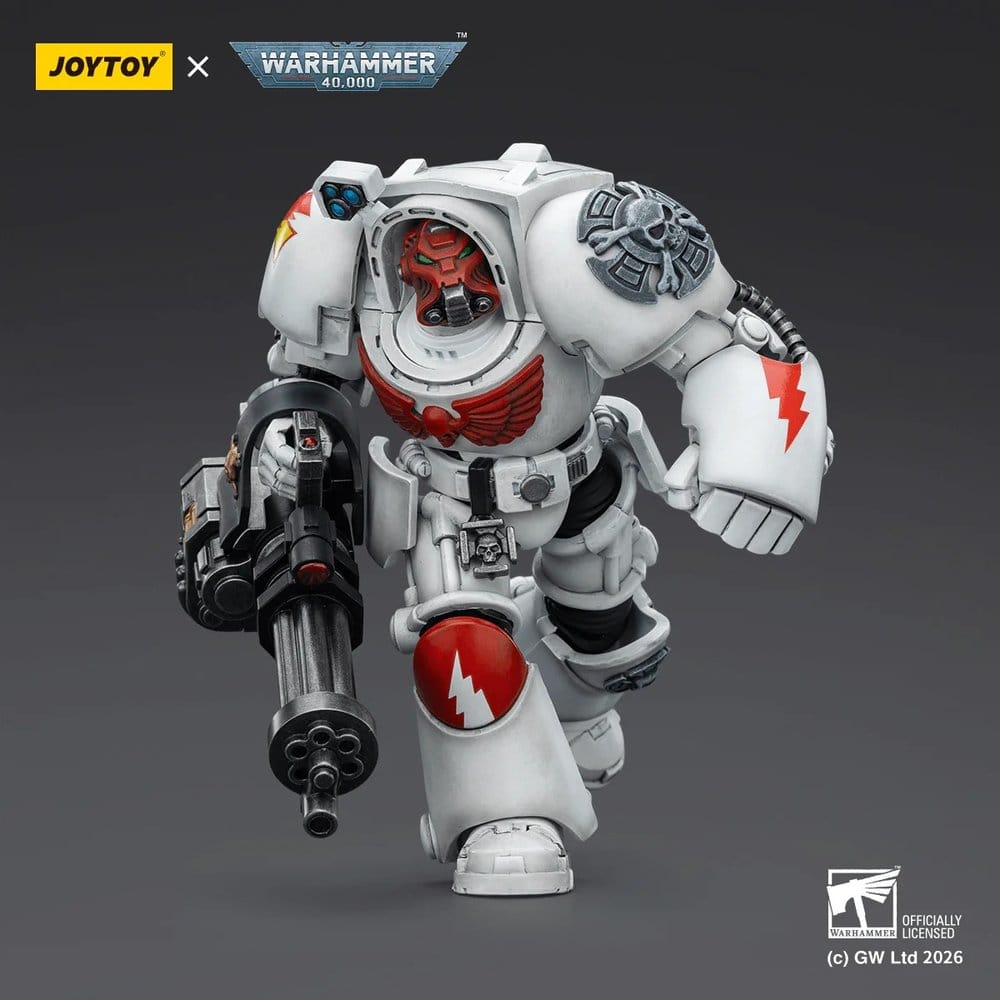 Warhammer 40,000 Actionfigur White Scars Terminator 3 with Power Fist and Assault Cannon 14 cm - Anime Figuren günstig kaufen