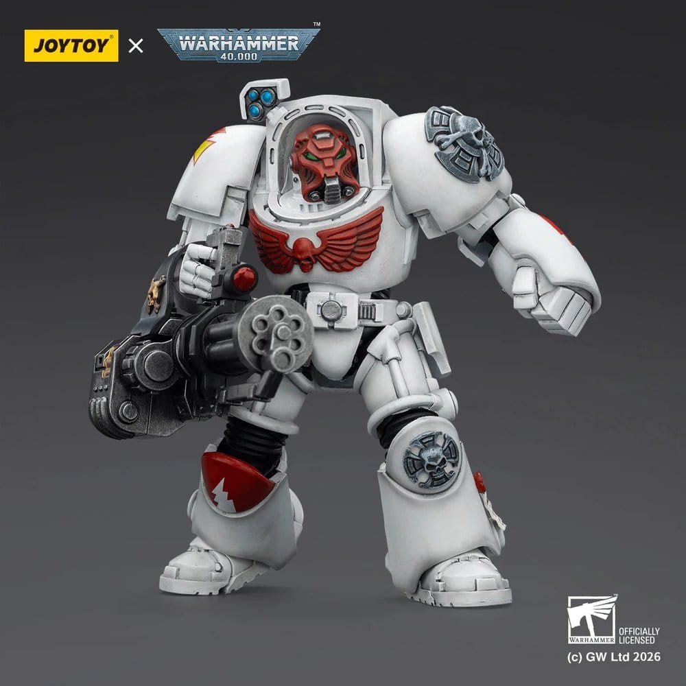 Warhammer 40,000 Actionfigur White Scars Terminator 3 with Power Fist and Assault Cannon 14 cm - Anime Figuren günstig kaufen