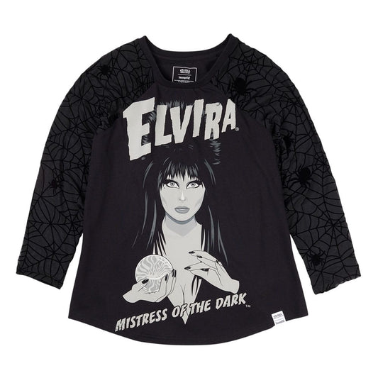 Elivira by Loungefly Tee T-Shirt Unisex Shirred Raglan - Anime Figuren günstig kaufen