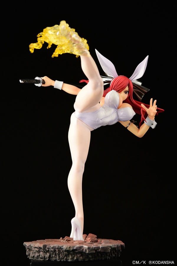 Erza Scarlet High Kick White Bunny Ver. Orca Toys