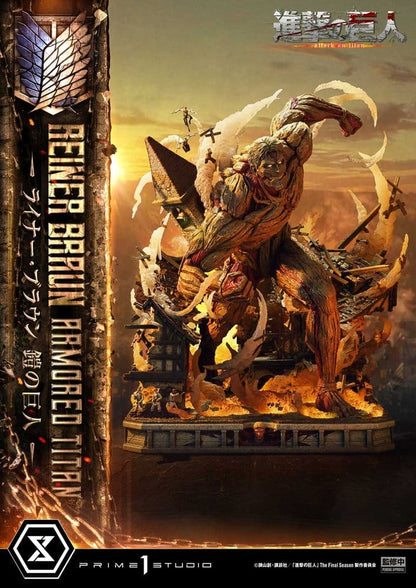 Attack on Titan (TV animation) Ultimate Diorama Masterline Statue Reiner Braun Armored Titan Bonus Version - Anime Figuren günstig kaufen