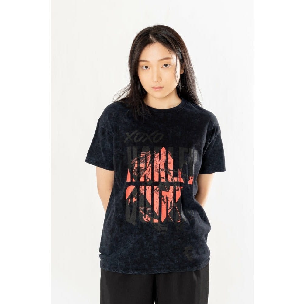 DC Comics T-Shirt Harley Quinn Xoxo (Auswasch-Optik / Vintage Style) - Anime Figuren günstig kaufen