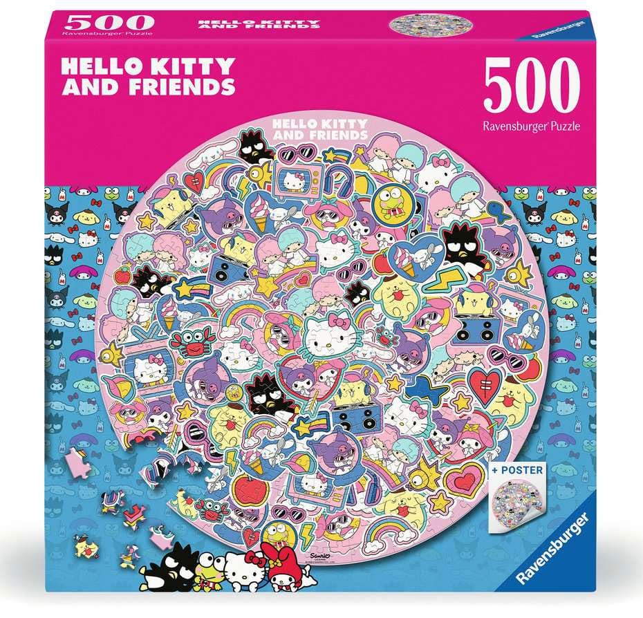Hello Kitty and Friends Rund-Puzzle (500 Teile) - Anime Figuren günstig kaufen