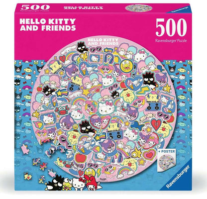 Hello Kitty and Friends Rund-Puzzle (500 Teile) - Anime Figuren günstig kaufen