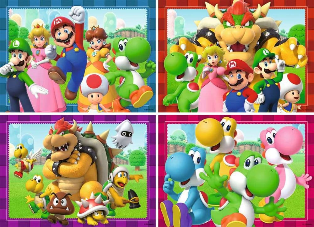 Super Mario Puzzles 4er-Pack Zeit für Mario! (4x100 Teile) - Anime Figuren günstig kaufen