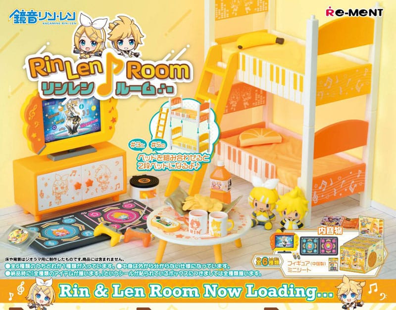 Rin Len Room Display Minifiguren Hatsune Miku Re-Ment