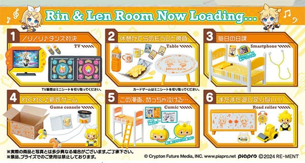 Rin Len Room Display Minifiguren Hatsune Miku Re-Ment
