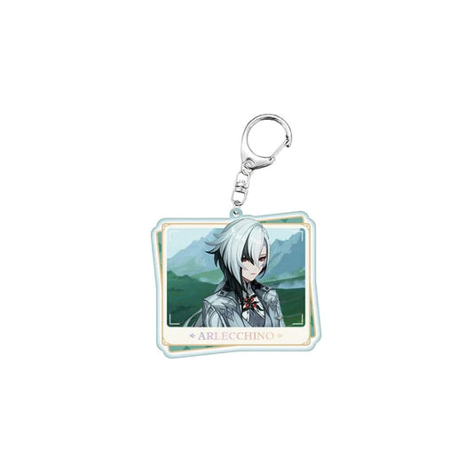 Genshin Impact Acryl Schlüsselanhänger Arlecchino - Anime Figuren günstig kaufen